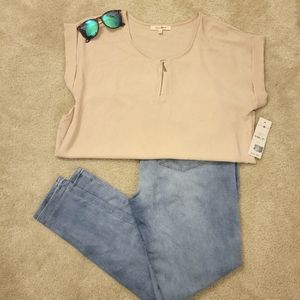 Capped Sleeve Blouse
